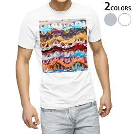 Tシャツ メンズ 半袖 ホワイト グレー デザイン S M L XL 2XL Tシャツ ティーシャツ T shirt 007401 写真　毛糸　模様　生地