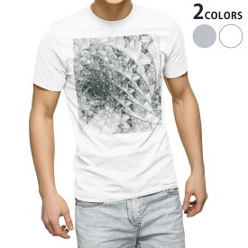 Tシャツ メンズ 半袖 ホワイト グレー デザイン S M L XL 2XL Tシャツ ティーシャツ T shirt 008192 イラスト　うずまき　白黒　模様