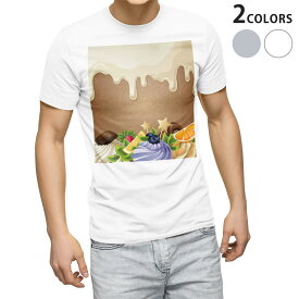 Tシャツ メンズ 半袖 ホワイト グレー デザイン S M L XL 2XL Tシャツ ティーシャツ T shirt 008323 イラスト　お菓子　スイーツ　星　スター