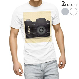 Tシャツ メンズ 半袖 ホワイト グレー デザイン S M L XL 2XL Tシャツ ティーシャツ T shirt 010304 カメラ　英語　黒