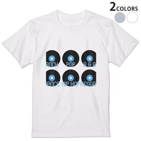 Tシャツ メンズ 半袖 ホワイト グレー デザイン S M L XL 2XL Tシャツ ティーシャツ T shirt 010879 レコード　音楽　ミュージック