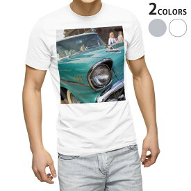 Tシャツ メンズ 半袖 ホワイト グレー デザイン S M L XL 2XL Tシャツ ティーシャツ T shirt 011796 外国　車　写真