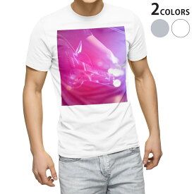 Tシャツ メンズ 半袖 ホワイト グレー デザイン S M L XL 2XL Tシャツ ティーシャツ T shirt 012494 ギター　ライブ　写真