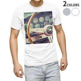 Tシャツ メンズ 半袖 ホワイト グレー デザイン S M L XL 2XL Tシャツ ティーシャツ T shirt 012602 車　写真　かっこいい