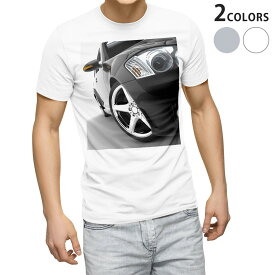 Tシャツ メンズ 半袖 ホワイト グレー デザイン S M L XL 2XL Tシャツ ティーシャツ T shirt 012650 車　かっこいい　写真