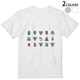 Tシャツ メンズ 半袖 ホワイト グレー デザイン S M L XL 2XL Tシャツ ティーシャツ T shirt 013481 ロボット　ロケット　犬