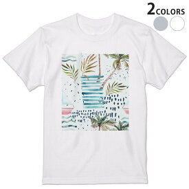 tシャツ メンズ 半袖 ホワイト グレー デザイン S M L XL 2XL Tシャツ ティーシャツ T shirt 014037 ヨット　海　リーフ