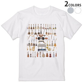 Tシャツ メンズ 半袖 ホワイト グレー デザイン S M L XL 2XL Tシャツ ティーシャツ T shirt 014912 楽器　音楽　ギター
