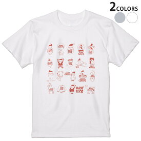 Tシャツ メンズ 半袖 ホワイト グレー デザイン S M L XL 2XL Tシャツ ティーシャツ T shirt 015487 クリスマス　サンタクロース