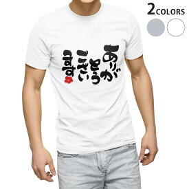 Tシャツ メンズ 半袖 ホワイト グレー デザイン S M L XL 2XL Tシャツ ティーシャツ T shirt 015535 ありがとう　日本語　文字
