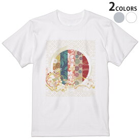 Tシャツ メンズ 半袖 ホワイト グレー デザイン S M L XL 2XL Tシャツ ティーシャツ T shirt 015813 手毬　和　和柄