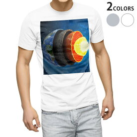 Tシャツ メンズ 半袖 ホワイト グレー デザイン S M L XL 2XL Tシャツ ティーシャツ T shirt 015910 太陽系　宇宙　惑星