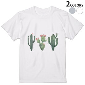 tシャツ メンズ 半袖 ホワイト グレー デザイン S M L XL 2XL Tシャツ ティーシャツ T shirt 016421 サボテン　植物