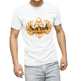 Tシャツ メンズ 半袖 ホワイト グレー デザイン S M L XL 2XL Tシャツ ティーシャツ T shirt 017729 scaral　EGYPT