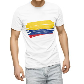 Tシャツ メンズ 半袖 ホワイト グレー デザイン S M L XL 2XL Tシャツ ティーシャツ T shirt 018421 colombia コロンビア