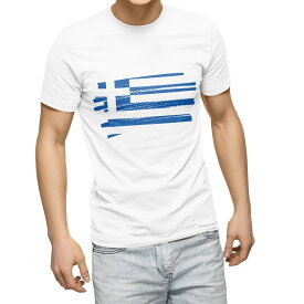 Tシャツ メンズ 半袖 ホワイト グレー デザイン S M L XL 2XL Tシャツ ティーシャツ T shirt 018456 greece ギリシャ