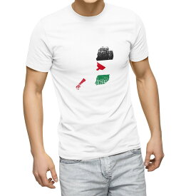 Tシャツ メンズ 半袖 ホワイト グレー デザイン S M L XL 2XL Tシャツ ティーシャツ T shirt 018917 palestine パレスチナ