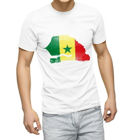 Tシャツ メンズ 半袖 ホワイト グレー デザイン S M L XL 2XL Tシャツ ティーシャツ T shirt 018941 senegal セネガル