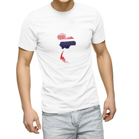 Tシャツ メンズ 半袖 ホワイト グレー デザイン S M L XL 2XL Tシャツ ティーシャツ T shirt 018965 thailand タイ