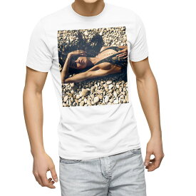 Tシャツ メンズ 半袖 ホワイト 無地 デザイン M ティーシャツ T shirt 011564 おしゃれ　女性