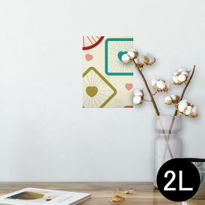 �|�X�^�[ �E�H�[���X�e�b�J�[ �V�[�����X�e�b�J�[ ���� 127×178mm 2L �ʐ^ �t�H�g �� �C���e���A ������� �@�������� wall sticker poster 004262 �n�[�g�@�J���t���@�͗l