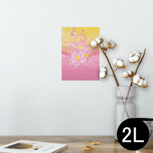 �|�X�^�[ �E�H�[���X�e�b�J�[ �V�[�����X�e�b�J�[ ���� 127×178mm 2L �ʐ^ �t�H�g �� �C���e���A ������� �@�������� wall sticker poster 005062 �ԁ@�s���N�@�I�����W