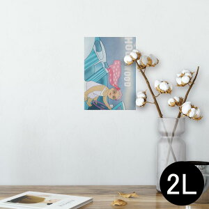 �|�X�^�[ �E�H�[���X�e�b�J�[ �V�[�����X�e�b�J�[ ���� 127×178mm 2L �ʐ^ �t�H�g �� �C���e���A ������� �@�������� wall sticker poster 006904 �l���@�ԁ@�C���X�g