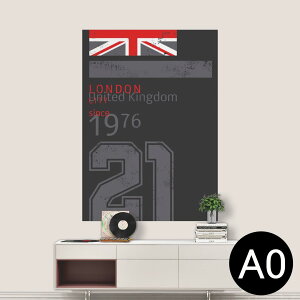 ポステッカー ポスター ウォールステッカー シール式ステッカー 飾り 841mm×1189mm A0 写真 フォト 壁 インテリア おしゃれ 剥がせる wall sticker poster 012261 国旗 数字 ロゴ