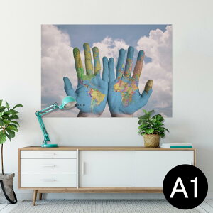 �|�X�^�[ �E�H�[���X�e�b�J�[ �V�[�����X�e�b�J�[ ���� 594×841mm A1 �ʐ^ �t�H�g �� �C���e���A ������� ��������wall sticker poster 023420 ��@�n���@���E�n�}�@�ʐ^