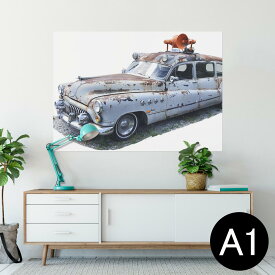 ポスター ウォールステッカー シール式ステッカー 飾り 594×841mm A1 写真 フォト 壁 インテリア おしゃれ 剥がせるwall sticker poster 024007 車 クラシックカー