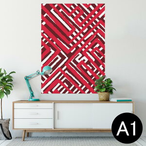 �|�X�^�[ �E�H�[���X�e�b�J�[ �V�[�����X�e�b�J�[ ���� 594×841mm A1 �ʐ^ �t�H�g �� �C���e���A ������� ��������wall sticker poster 007881 �͗l�@�ԁ@���b�h�@���H