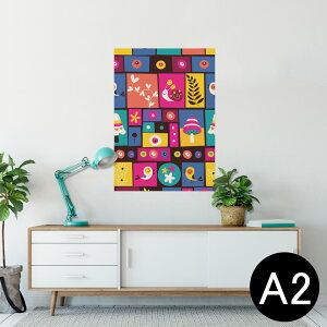 �|�X�^�[ �E�H�[���X�e�b�J�[ �V�[�����X�e�b�J�[ ���� 420×594mm A2 �ʐ^ �t�H�g �� �C���e���A ������� �������� wall sticker poster 008088 �n�[�g�@�J���t���@���@�͗l