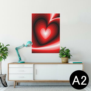 �|�X�^�[ �E�H�[���X�e�b�J�[ �V�[�����X�e�b�J�[ ���� 420×594mm A2 �ʐ^ �t�H�g �� �C���e���A ������� �������� wall sticker poster 008728 �n�[�g�@�ԁ@���b�h�@���@�u���b�N