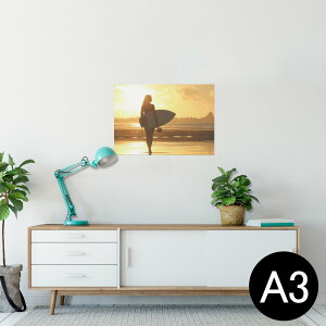 �|�X�^�[ �E�H�[���X�e�b�J�[ �V�[�����X�e�b�J�[ ���� 297×420mm A3 �ʐ^ �t�H�g �� �C���e���A ������� �������� wall sticker poster 025954 �T�[�t�B���@�T�[�t�@�����@�r�[�`�@�C