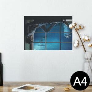 �|�X�^�[ �E�H�[���X�e�b�J�[ �V�[�����X�e�b�J�[ ���� 210×297mm A4 �ʐ^ �t�H�g �� �C���e���A ������� �������� wall sticker poster 025636 �C���J�@���@�����@�C