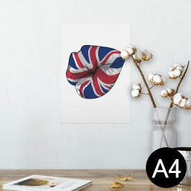 ポスター ウォールステッカー シール式ステッカー 飾り 210×297mm A4 写真 フォト 壁 インテリア おしゃれ 剥がせる wall sticker poster 009628 外国　国旗　パンク