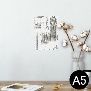 ポスター ウォールステッカー シール式ステッカー 飾り 148×210mm A5 写真 フォト 壁 インテリア おしゃれ 剥がせる wall sticker poster 009367 外国 風景 イラスト