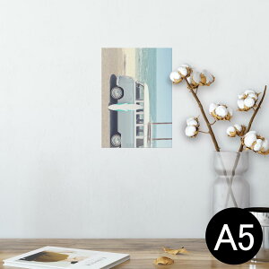 �|�X�^�[ �E�H�[���X�e�b�J�[ �V�[�����X�e�b�J�[ ���� 148×210mm A5 �ʐ^ �t�H�g �� �C���e���A ������� �������� wall sticker poster 014588 �T�[�t�B���@�ԁ@�ʐ^