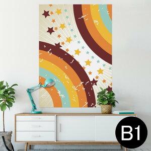 �|�X�^�[ �E�H�[���X�e�b�J�[ �V�[�����X�e�b�J�[ ���� 728×1030mm B1 �ʐ^ �t�H�g �� �C���e���A ������� �@�������� wall sticker poster 002726 �͗l�@�J���t��