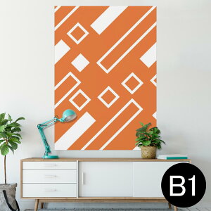 �|�X�^�[ �E�H�[���X�e�b�J�[ �V�[�����X�e�b�J�[ ���� 728×1030mm B1 �ʐ^ �t�H�g �� �C���e���A ������� �@�������� wall sticker poster 003896 �͗l�@�I�����W�@��