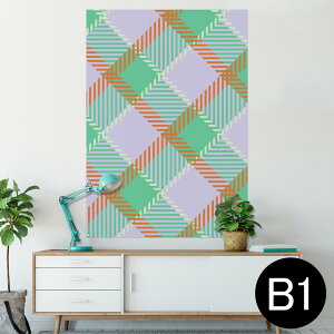 �|�X�^�[ �E�H�[���X�e�b�J�[ �V�[�����X�e�b�J�[ ���� 728×1030mm B1 �ʐ^ �t�H�g �� �C���e���A ������� �@�������� wall sticker poster 004416 �`�F�b�N�@�͗l�@�s���N