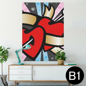 �|�X�^�[ �E�H�[���X�e�b�J�[ �V�[�����X�e�b�J�[ ���� 728×1030mm B1 �ʐ^ �t�H�g �� �C���e���A ������� �@�������� wall sticker poster 005833 �C���X�g�@�n�[�g�@��