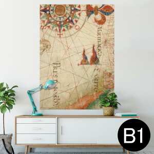 �|�X�^�[ �E�H�[���X�e�b�J�[ �V�[�����X�e�b�J�[ ���� 728×1030mm B1 �ʐ^ �t�H�g �� �C���e���A ������� �@�������� wall sticker poster 006022 �n�}�@�p��@���E