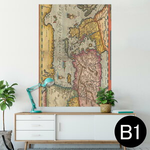 �|�X�^�[ �E�H�[���X�e�b�J�[ �V�[�����X�e�b�J�[ ���� 728×1030mm B1 �ʐ^ �t�H�g �� �C���e���A ������� �@�������� wall sticker poster 006203 �n�}�@���E