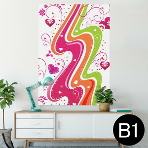 �|�X�^�[ �E�H�[���X�e�b�J�[ �V�[�����X�e�b�J�[ ���� 728×1030mm B1 �ʐ^ �t�H�g �� �C���e���A ������� �@�������� wall sticker poster 007364 �n�[�g�@�ԁ@�@�s���N