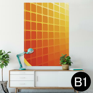 �|�X�^�[ �E�H�[���X�e�b�J�[ �V�[�����X�e�b�J�[ ���� 728×1030mm B1 �ʐ^ �t�H�g �� �C���e���A ������� �@�������� wall sticker poster 007563 �`�F�b�N�@�ԁ@���b�h�@�I�����W