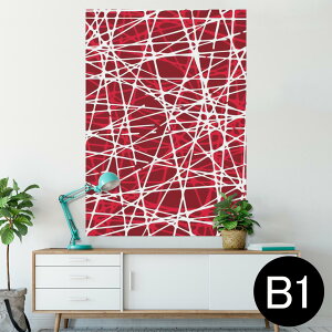 �|�X�^�[ �E�H�[���X�e�b�J�[ �V�[�����X�e�b�J�[ ���� 728×1030mm B1 �ʐ^ �t�H�g �� �C���e���A ������� �@�������� wall sticker poster 007875 �ԁ@���b�h�@�͗l�@���@���C��