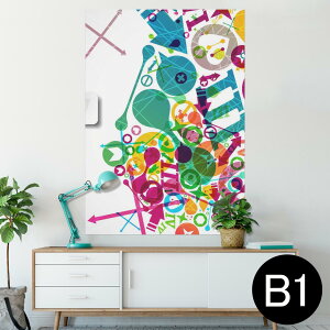 �|�X�^�[ �E�H�[���X�e�b�J�[ �V�[�����X�e�b�J�[ ���� 728×1030mm B1 �ʐ^ �t�H�g �� �C���e���A ������� �@�������� wall sticker poster 008196 �J���t���@���C���{�[�@�n�[�g