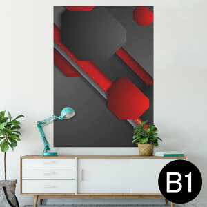 �|�X�^�[ �E�H�[���X�e�b�J�[ �V�[�����X�e�b�J�[ ���� 728×1030mm B1 �ʐ^ �t�H�g �� �C���e���A ������� �@�������� wall sticker poster 008655 �ԁ@���b�h�@���@�u���b�N�@�͗l