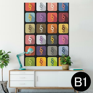 �|�X�^�[ �E�H�[���X�e�b�J�[ �V�[�����X�e�b�J�[ ���� 728×1030mm B1 �ʐ^ �t�H�g �� �C���e���A ������� �@�������� wall sticker poster 008730 �A�C�R���@�J���t���@�͗l